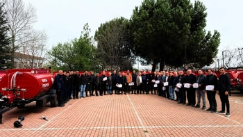 İnegöl’de 18 Kırsal Mahalleye Yangın Tankeri Dağıtıldı