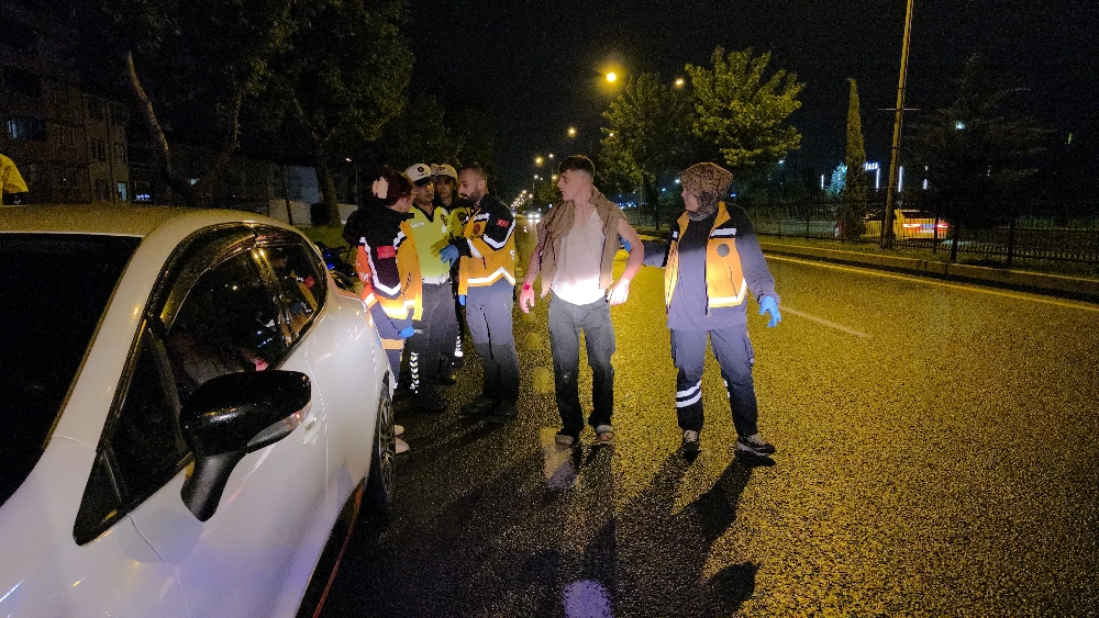 Tişört Tekerleğe Dolandı, Motosiklet Devrildi: 1 Yaralı