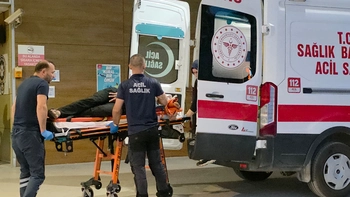 Motosikletten Savrulan Sürücü Hastanelik Oldu